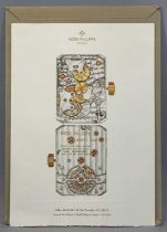 PATEK PHILIPPE GENEVE COLOUR LITHOGRAPHIC "LIMITED ART EDITIONS" PRINT, Caliber 28/20/222 10 day