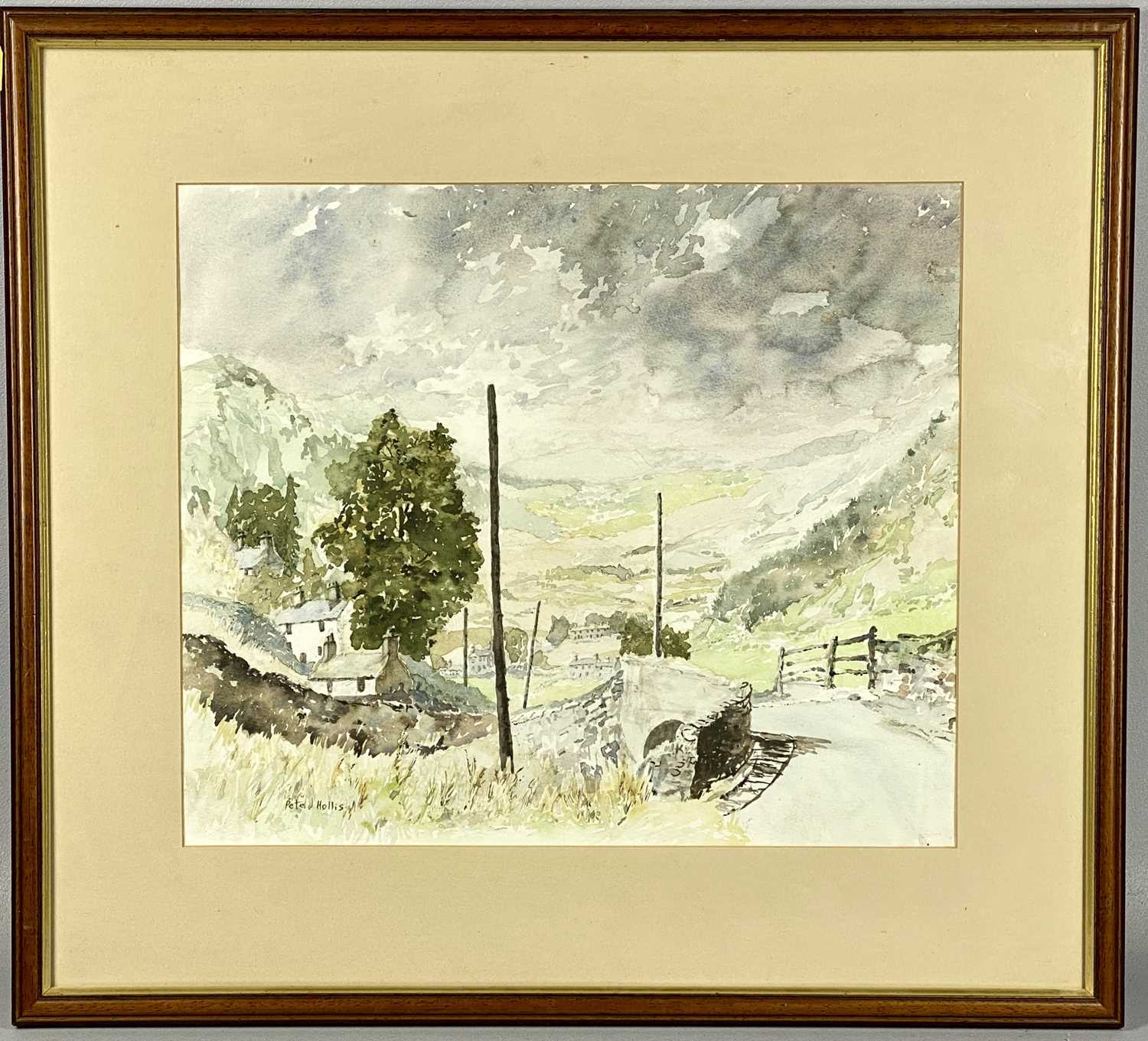 VARIOUS ARTISTS, four watercolours, Pete Hollis watercolour titled verso "Tan y Grisiau", signed - Image 12 of 13