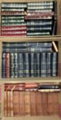 LEATHER BOUND BOOKS including Dickens novels, Masterpiece Library of Short Stories and other well