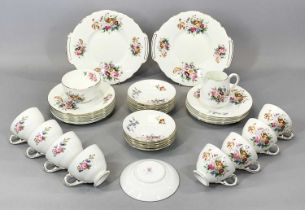 CRESCENT CHINA 'JUNETIME' PATTERN TEA SERVICE, approx. 35 pieces Provenance: private collection