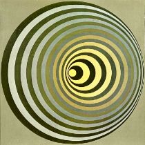 VICTOR VASARELY (Hungarian / French 1906-1997) lithograph - optical illusion circles, RCB label