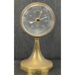 C. P. GOERZ BRASS CASED DOUBLE SIDED "MYSTERY" DESK BAROMETER, circa 1920, numbered 17040 and with