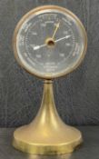 C. P. GOERZ BRASS CASED DOUBLE SIDED "MYSTERY" DESK BAROMETER, circa 1920, numbered 17040 and with