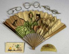 AN INTERESTING GROUP OF COLLECTABLES, Georges Redon (French 1869 - 1943) advertising fan for the