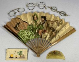 AN INTERESTING GROUP OF COLLECTABLES, Georges Redon (French 1869 - 1943) advertising fan for the