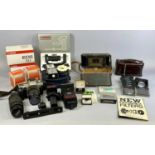 CAMERAS & ACCESSORIES, a Canon EOS50SLR camera with various lenses and other accessories, some