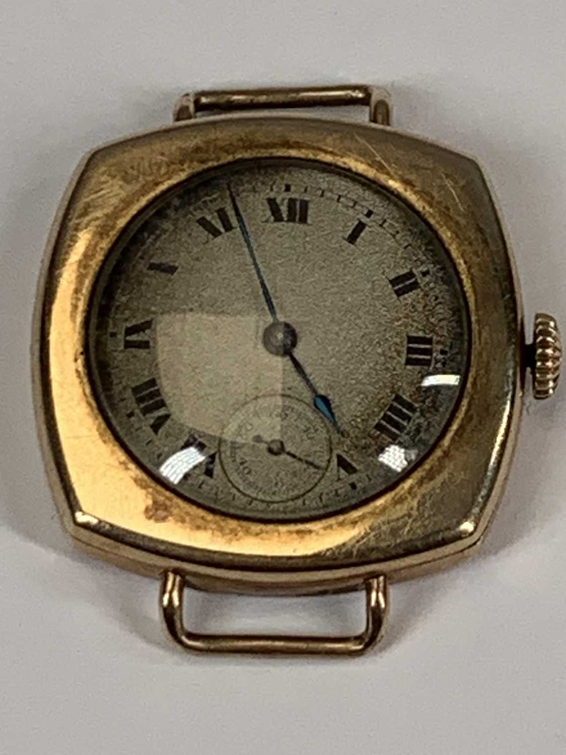THREE 9CT GOLD CASED LADIES WRISTWATCHES, Omega, circular dial, baton markers, 17 jewel movement, - Image 2 of 5