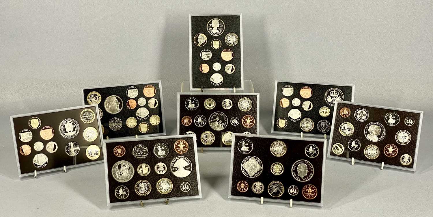 ROYAL MINT UNITED KINGDOM PROOF COIN SETS 2005 - 2012 COMPLETE, including the 2009 rare Kew