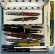 VINTAGE PENS & PENCIL COLLECTION, to include a boxed Platinum Bijou pen and pencil set, boxed,
