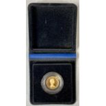 ELIZABETH II 1979 GOLD FULL SOVEREIGN, protective plastic capsule, Royal Mint presentation box and