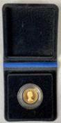 ELIZABETH II 1979 GOLD FULL SOVEREIGN, protective plastic capsule, Royal Mint presentation box and