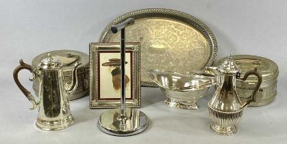 EPNS & OTHER METALWARE SELECTION, to include a swing handled bread basket, modern EPNS photograph