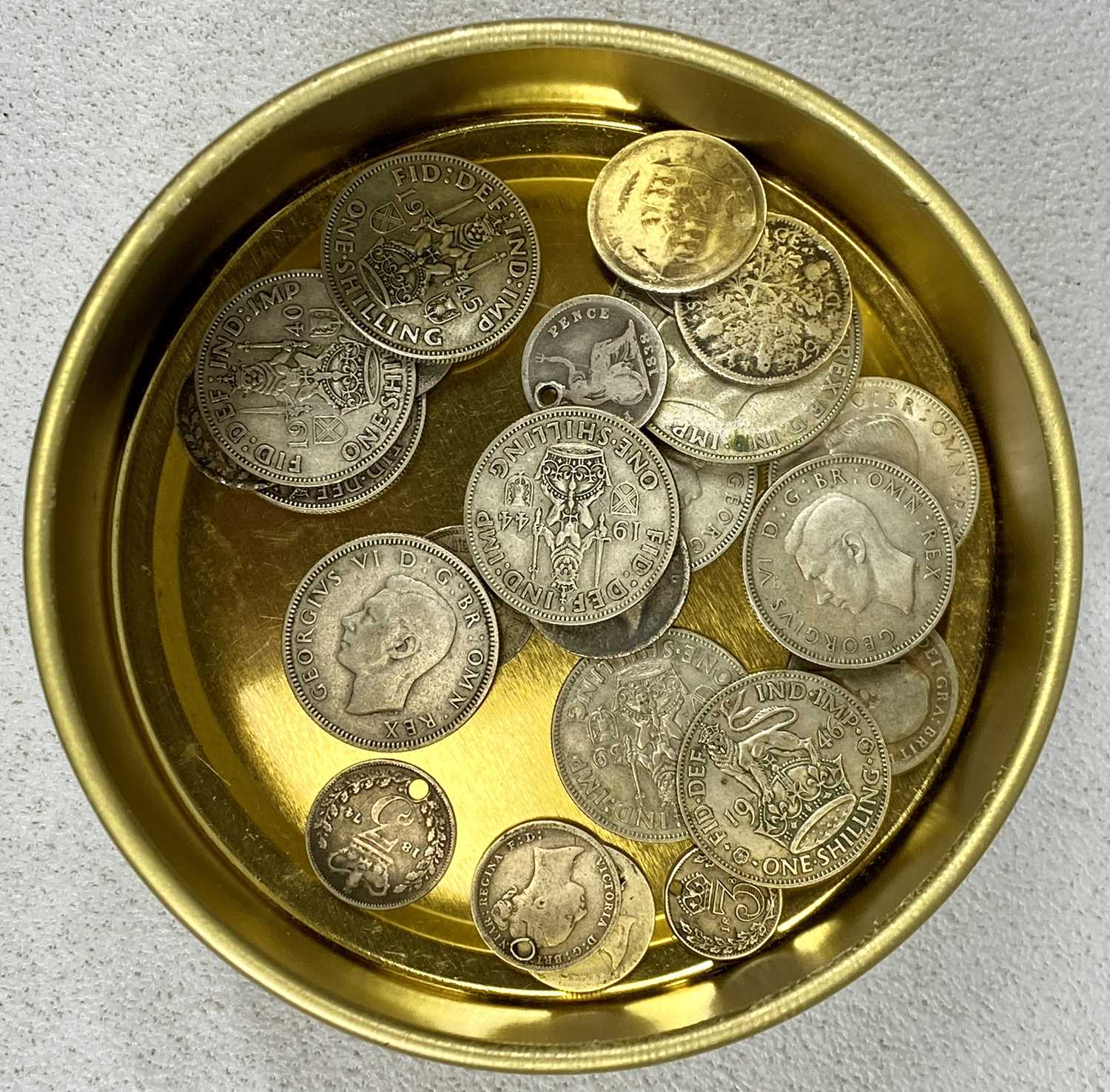 VINTAGE BRITISH, CONTINENTAL & COMMEMORATIVE COIN COLLECTION, to include 16.6gms pre-1920s silver, - Image 3 of 11