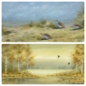 ‡ STEPHEN FRANCIS ALLEN two watercolour studies of wild fowl - comprising a covey of English