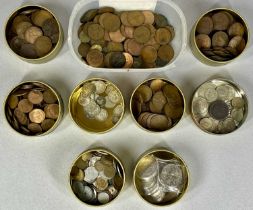 VINTAGE BRITISH, CONTINENTAL & COMMEMORATIVE COIN COLLECTION, to include 16.6gms pre-1920s silver,