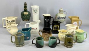 COLLECTION OF ADVERTISING JUGS, WADE & OTHERS, for Capstan, Border, Famous Grouse ETC Provenance: