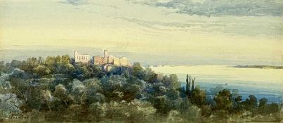 ‡ AINSLIE BEAN (1884) watercolour - extensive coastal scene, signed dated and entitled "Cannes"