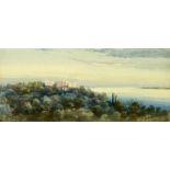 ‡ AINSLIE BEAN (1884) watercolour - extensive coastal scene, signed dated and entitled "Cannes"