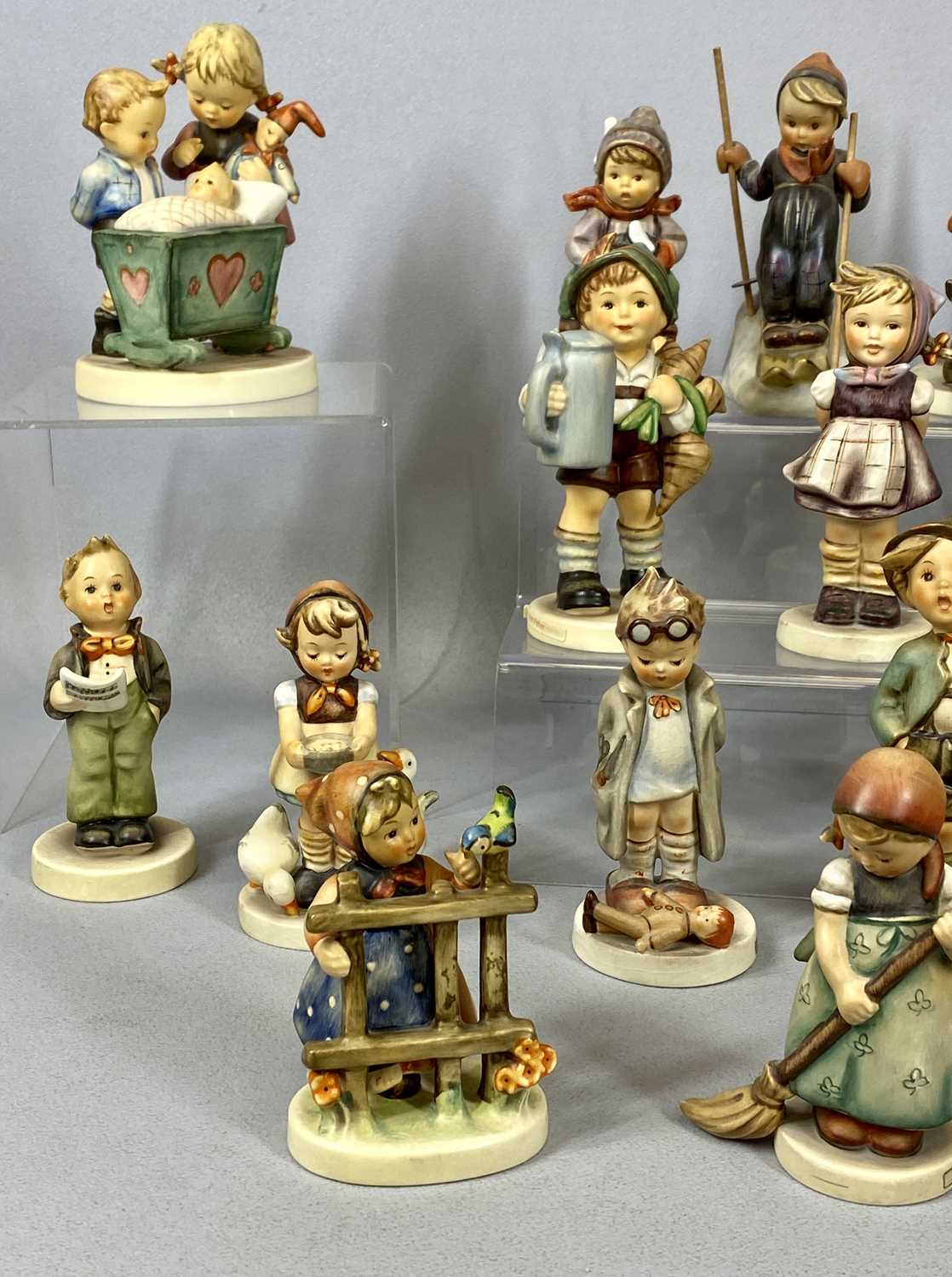 COLLECTION OF HUMMEL FIGURINES (19), including Doctor, Soloist, Blessed Events, Little Hiker, - Image 2 of 4