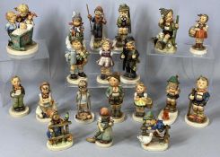 COLLECTION OF HUMMEL FIGURINES (19), including Doctor, Soloist, Blessed Events, Little Hiker,