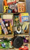 COLLECTABLES including toys, models, games, puzzles, clocks and other items contained in 5 boxes/