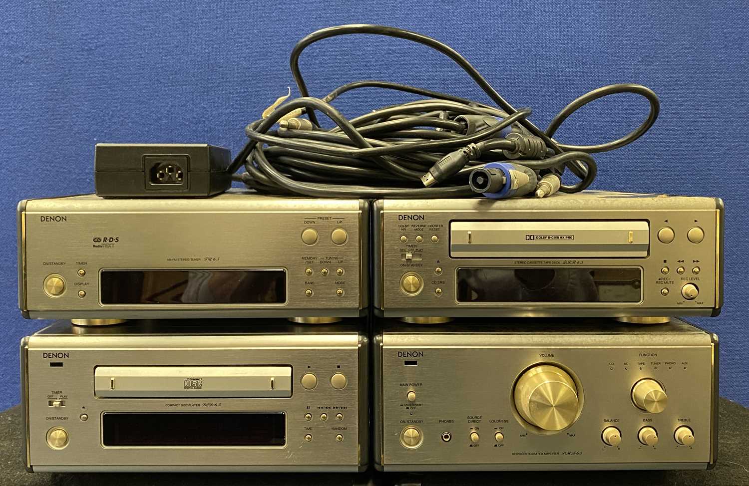 STEREO EQUIPMENT including a Denon HiFi - TU-6.5am/fm stereo tuner, DCD-6.5 compact disc player, - Image 2 of 4