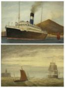 ATTRIBUTED TO JOHN ROBERT MATHER (INITIALLED JRM) mid-19th century marine watercolour - sailing