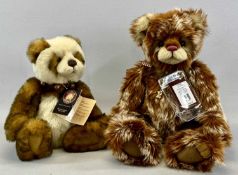 TWO CHARLIE BEARS comprising Anniversary Ross CB151563 and Strudel CB202008A, both exclusively