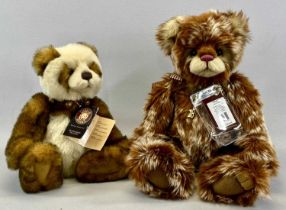 TWO CHARLIE BEARS comprising Anniversary Ross CB151563 and Strudel CB202008A, both exclusively