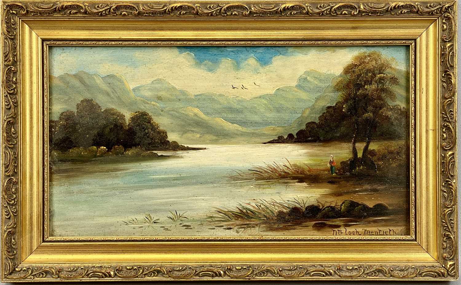 GEORGE GOODALL (British, 19th Century) watercolour - bridge over stream, titled verso 'Dorothy - Image 2 of 7