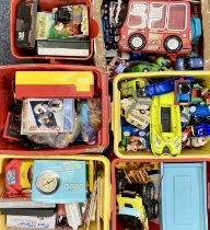 COLLECTABLES LARGE QUANTITY including scale model vehicles, toys and other items containing 6