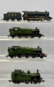 TWO AIRFIX 54150-1 PRAIRIE TANK LOCOMOTIVES, 262 (GWR green livery), 54152-70-4-2 1400 tank GWR, and