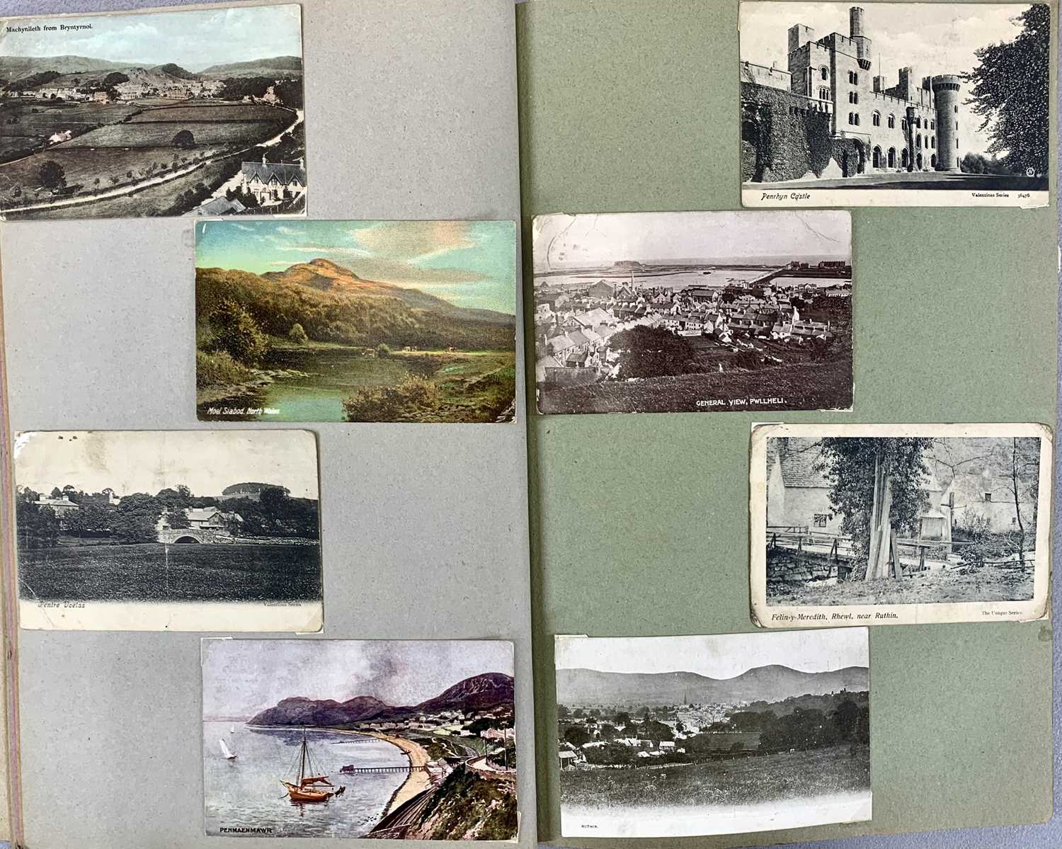 ALBUM OF ANTIQUE AND VINTAGE POST CARDS, colour and black and white including many local, small - Image 5 of 7