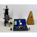 SCIENTIFIC INTSTRUMENTS / RELATED ITEMS comprising W Watson & Sons, London, 'Kima' microscope, No.