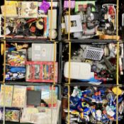 VARIOUS ACTION FIGURES, COLLECTABLE TOYS, TRANSPORT MODELS and other interesting items, contained in