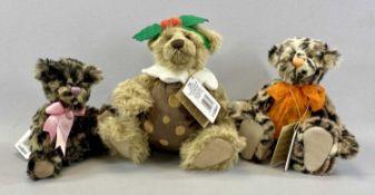 THREE CHARLIE BEARS comprising Currant Bun CB235326BO and Figgy CB2353160, both exclusively designed