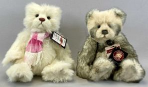 TWO CHARLIE BEARS comprising Anniversary Lewis CB151565 and Anniversary Carol CB151562, both