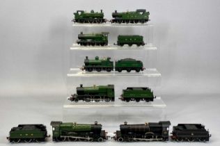 SEVEN MAINLINE RAILWAYS OO GAUGE STEAM LOCOMOTIVES, 37-079 4-6-0 Manor Class BR black, 37-078 4-6-