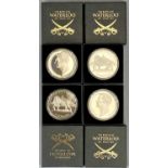 FOUR WORCESTERSHIRE MEDAL SERVICE LTD DUKE OF WELLINGTON MEDALS, 2015 commemorating 200 years the