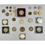 COLLECTION OF COINS / COMMEMORATIVE COINS including a 1797 cartwheel two-penny, 2 x Victoria