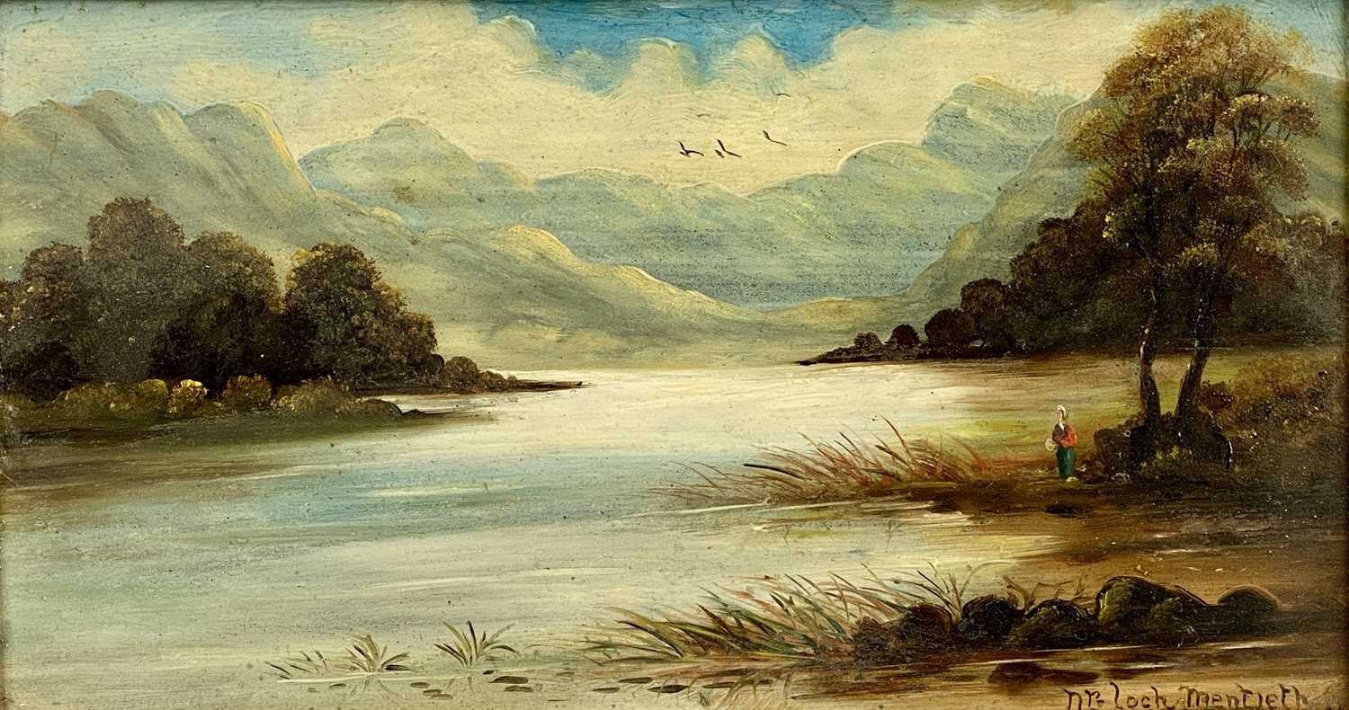 GEORGE GOODALL (British, 19th Century) watercolour - bridge over stream, titled verso 'Dorothy