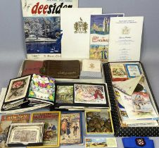 MIXED COLLECTION OF VINTAGE EPHEMERA & COLLECTABLES to include 3 Raphael Tuck & Sons story booklets,