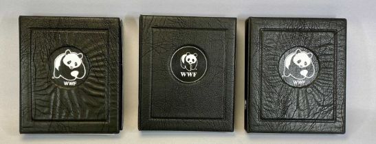 WORLD WILDLIFE FUND: THE ENDANGERED SPECIES STAMP COLLECTION 1984, in three albums, with foreword by