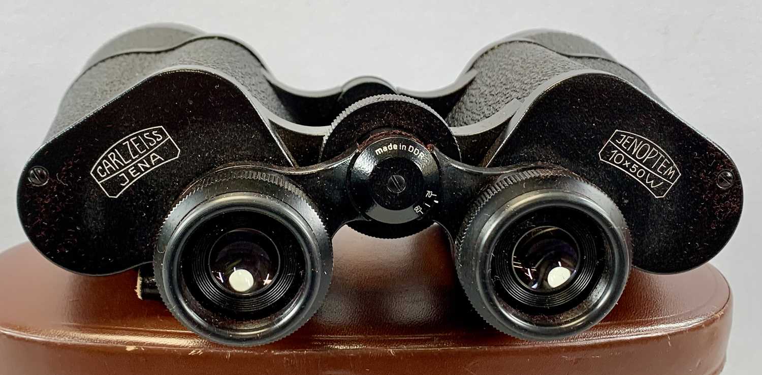 CARL ZEISS JENA JENOPTEM 10 X 50W BINOCULARS cased with leather strap Provenance: deceased estate - Image 2 of 3