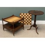 GAMES TABLE/WHATNOT, reproduction with multi-surface top and base drawer, 53 (h) x 56 (w) x 56cms (
