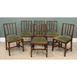 REPRODUX CLASSICAL STYLE SPINDLE BACK DINING CHAIR, set of six, 87 (h) x 47 (w) x 41cms (d)