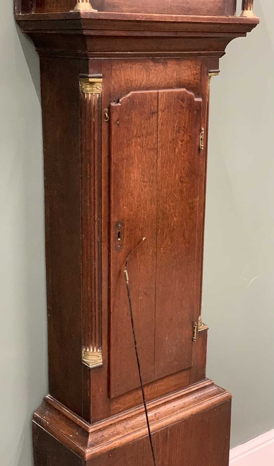 CAERNARFONSHIRE LONGCASE CLOCK inscribed Richard of Dolgelly to painted dial, oak case, eight-day - Image 4 of 11