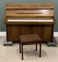 DANEMANN PIANO, upright modern lightwood, 116 (h) x 141 (w) x 61cms (d) Provenance: deceased