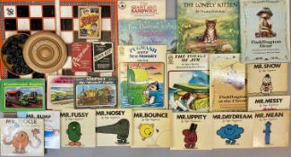 VINTAGE/RETRO CHILDREN'S BOOKS & GAMES, including Picture Lions volumes, Pugwash and the Sea monster