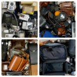 CAMERAS & ACCESSORIES A LARGE QUANTITY, including bodies, lenses, light meters, flashes and other